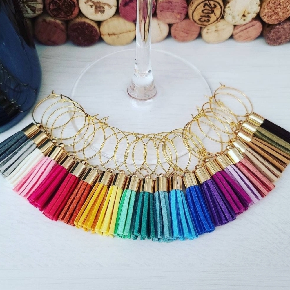 22 Tassel Wine Glass Charms